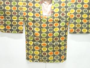 型染花模様道行コート